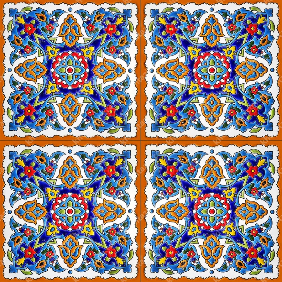 کاشی و سرامیک هفت رنگ طرح ترنج بهارستان - تصویر 2