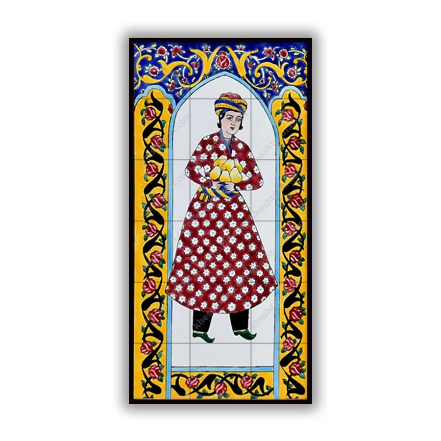 کاشی مینیاتوری  طرح رخ  کد:DT-4