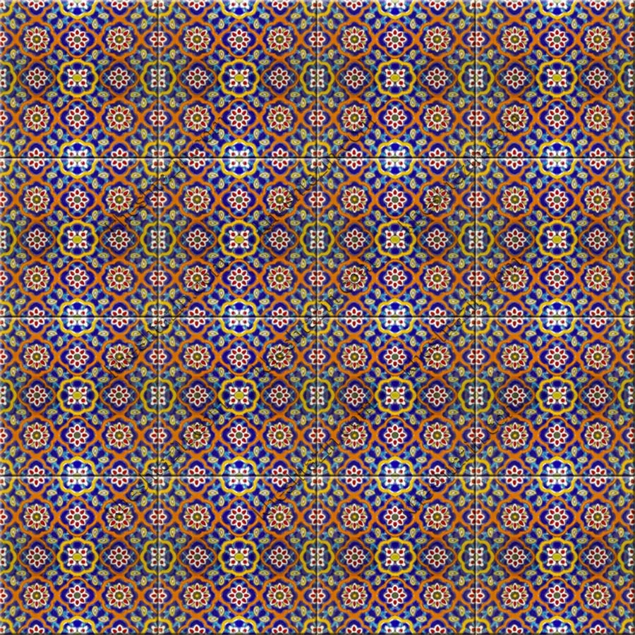 کاشی هفت رنگ طرح سنتی کد: TP-129 - تصویر 2