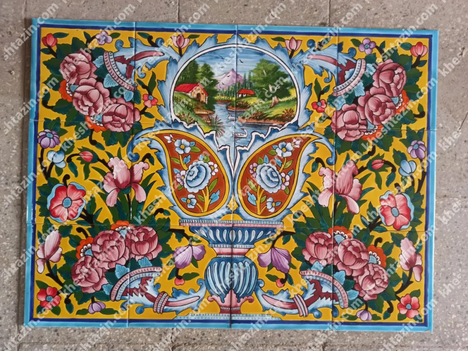 تابلو کاشی نگارگری فرنگی - تصویر 2