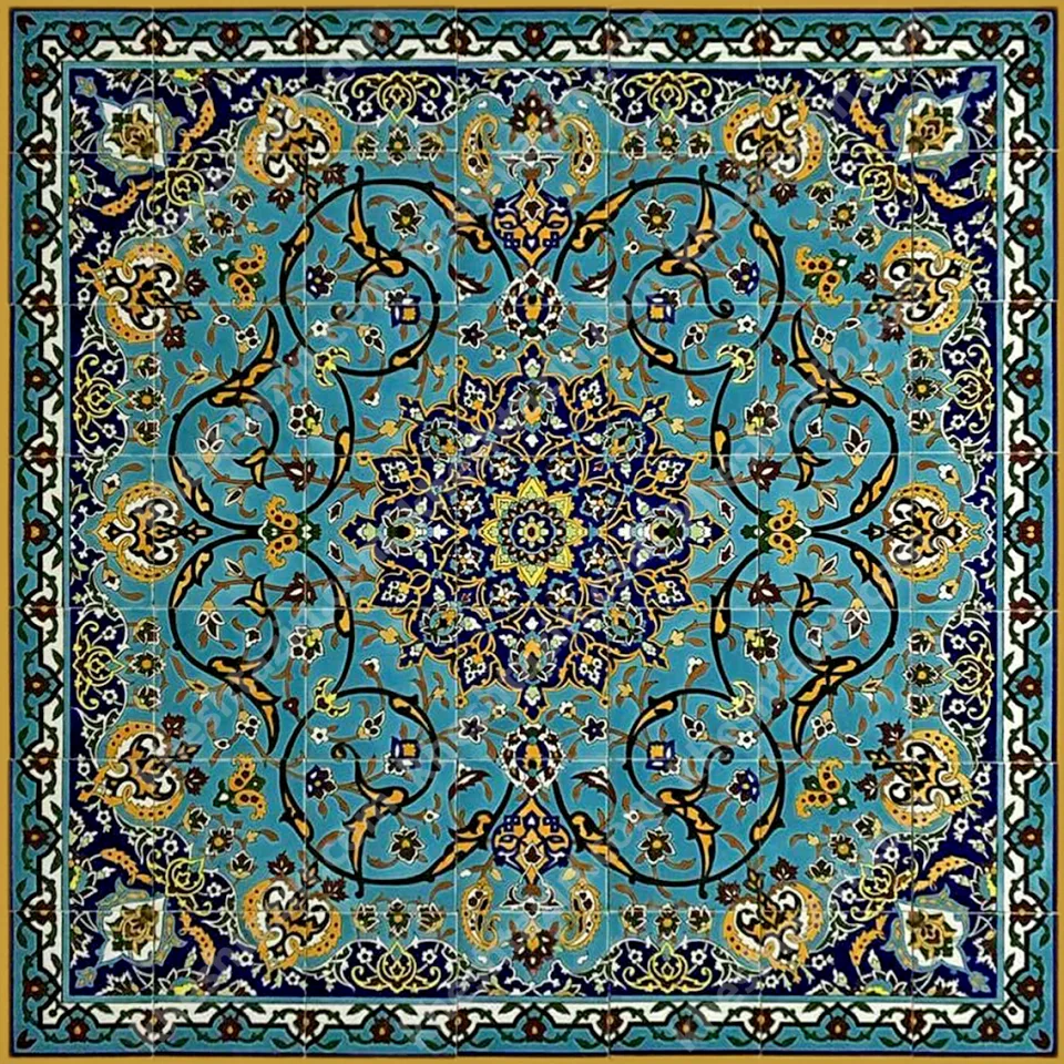 کاشی هفت رنگ طرح قالیچه - تصویر 2