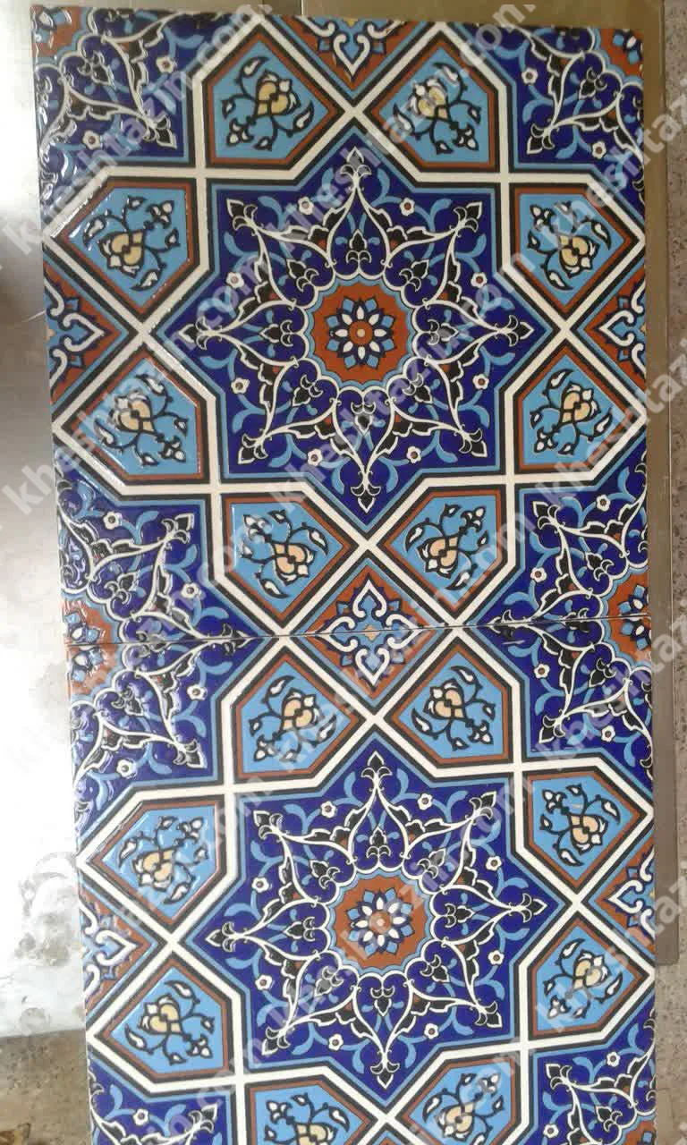 کاشی سرامیک هفت رنگ طرح هندسی اسلامی - تصویر 7
