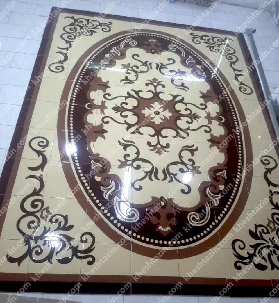  سرامیک کف طرح فرش سلطانی - تصویر 2