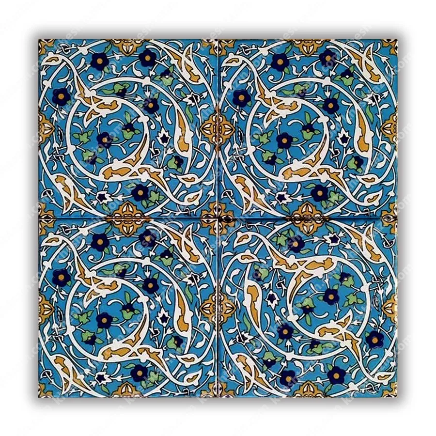 کاشی سرامیک طرح اسلیمی لاجورد - تصویر 3