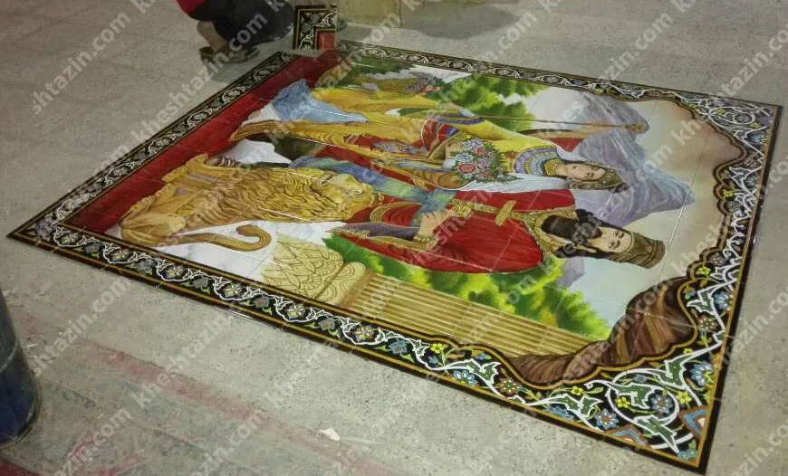 تابلو کاشی نگارگری  کوروش - تصویر 2
