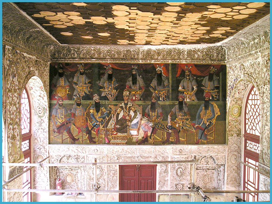 نقاشی عبدالله خان از آغامحمد خان در کاخ سلیمانیه کرج