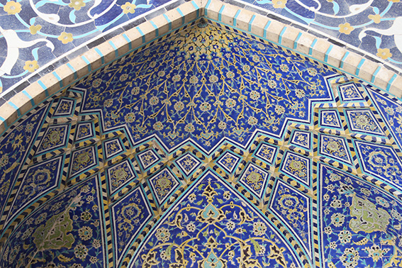 کاشی حمیل یا دوال، مسجد جامع اصفهان
