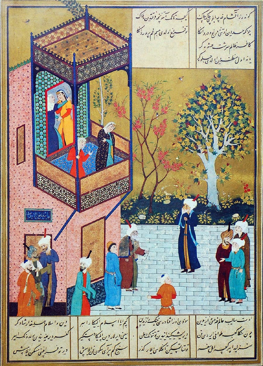نگاره شیخ صنعان و دختر ترسا