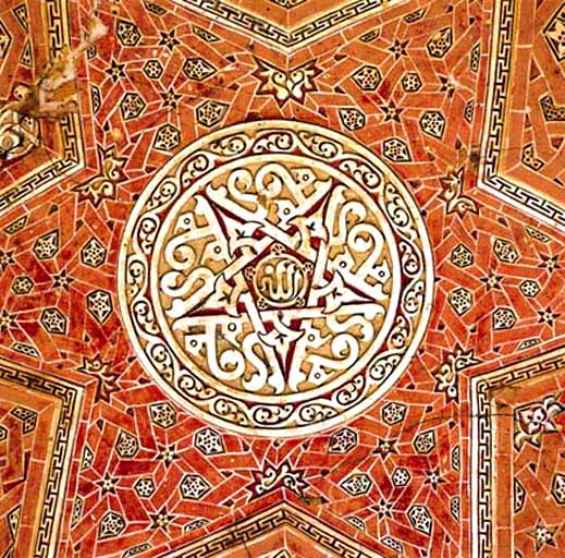 گچبری نقاشی در گنبد سلطانیه