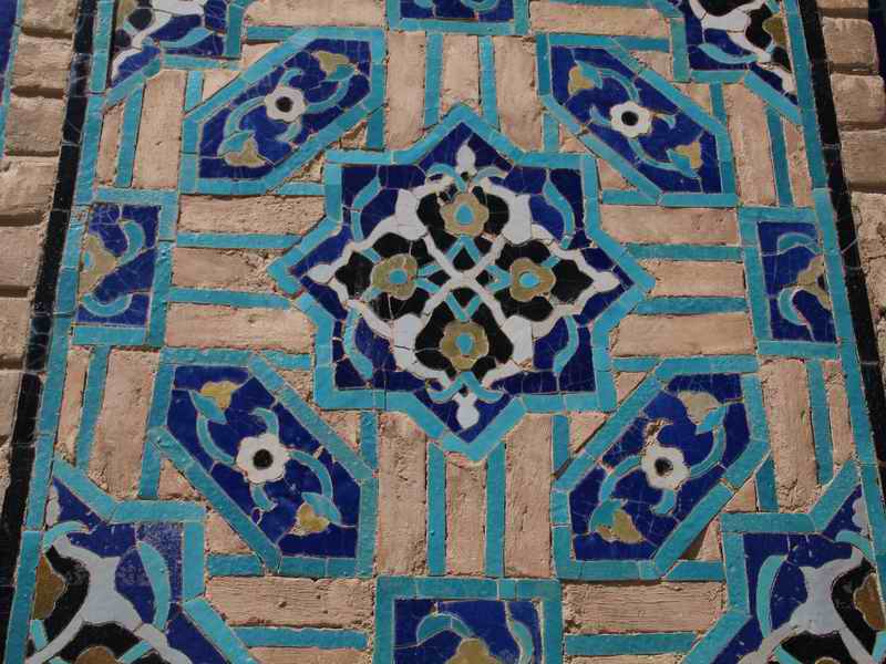 کاشی معرق در مسجد جامع اصفهان