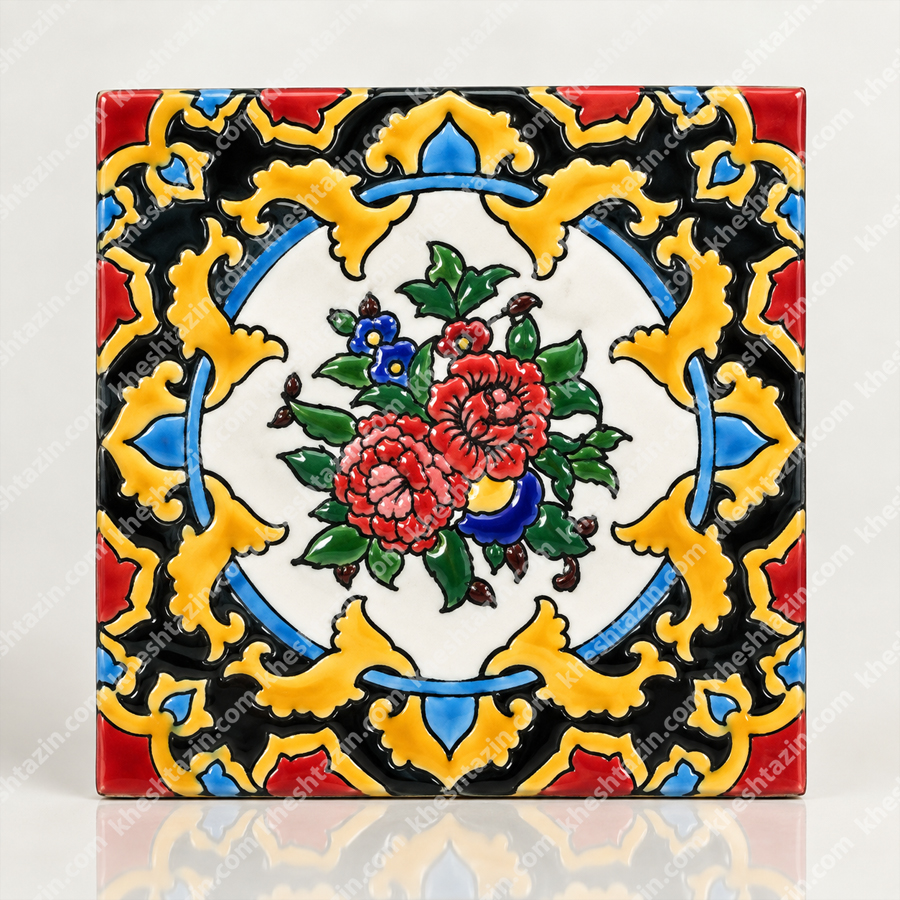 کاشی سرامیک هفت رنگ طرح «گلستان مینوی»