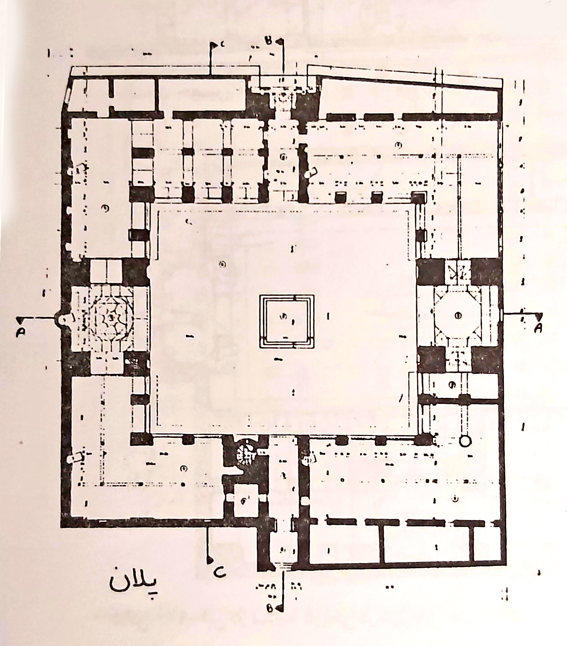 پلان مسجد جامع گرگان